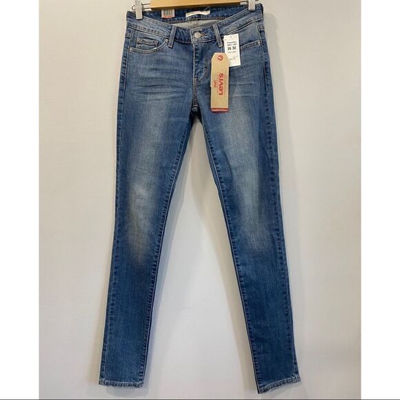 NWT Levi's Skinny Filiforme Mid Rise Skinny Jeans - Picture 2 of 10